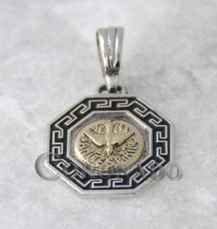 Medallas Octogonal con guarda griega - Coronado