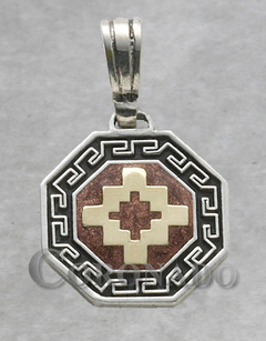 Imagen de Medallas Octogonal con guarda griega