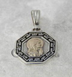 Medallas Octogonal con guarda griega - Coronado