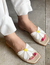 Flat Couro Off White Margarida - comprar online