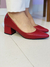 Scarpin Luh Cherry Salto Bloco - loja online