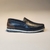 Mocassim Romeo Veneza Azul/Marrom