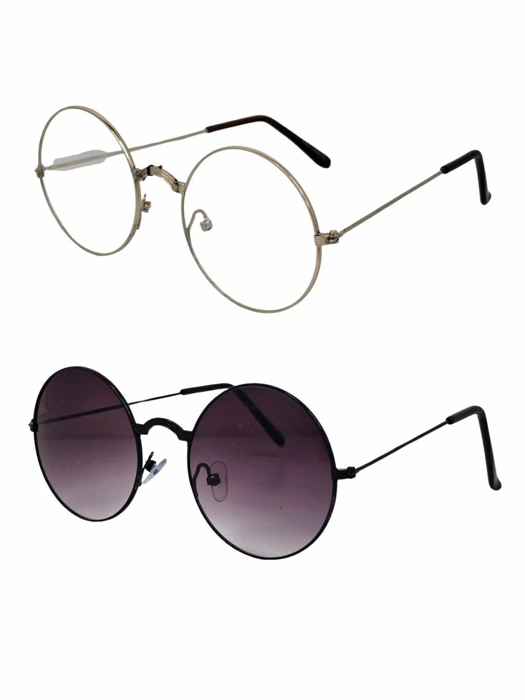 2 gafas circulares redondas lentes moda sol armazon vintage