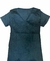 Imagen de Blusa de mujer asimetrico encaje contraste canales, cuello v LISO CASUAL