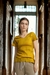 Imagen de Blusa de mujer asimetrico encaje contraste canales, cuello v LISO CASUAL