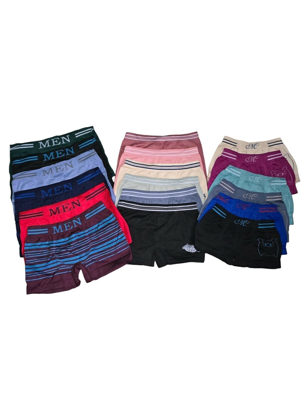 6 Boxer Familia Hombre Mujer Nino Nina Unitalla Hombre Mujer Nina