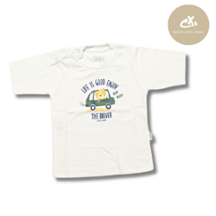 Art 3376/1 -Remera life is good jersey M/C de bebé - comprar online