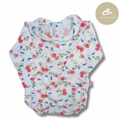 Art 307/11 -Body modal flores cuello bebé - comprar online