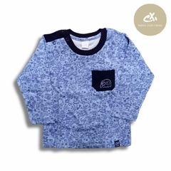 Art 328/6 -Remera M/L bebé interlock est.moster - comprar online