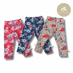 Art 368/31- Legging algodón con Lycra flores de beba