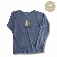Art 813/14 -Remera squirrel jersey M/L de nena - tienda online