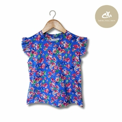 Art 849/25 -Remera S/M con volados jersey flores de nena en internet