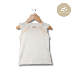 Art 851/18 -Remera S/M con volados y valenciana de nena - tienda online