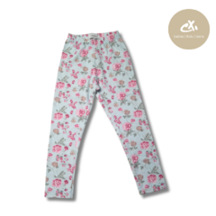 Art 886/20 -Legging algodón c/lycra flores de nena - comprar online