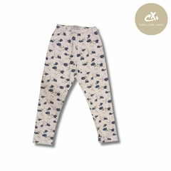 Art 886/30 -Legging frisa con lycra estampa flores de nena - comprar online