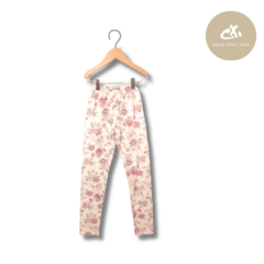 Art 886/41 -Legging aldodón con lycra estampa rosas de nena - comprar online