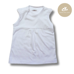 Art 3410 -Body remera S/M con broderie jersey liso de beba - comprar online