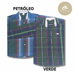 Art 605/7 -Camisa poplin escocés M/L varón