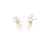 Brinco Ear Cuff Roma Pérolas Shell Banhado a Ouro