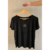 T-Shirt Suede Black - Linha de Sol