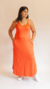 Vestido Suede Laranja