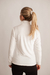 Blusa Corduroy Gola Alta Transpassada - OFF WHITE - loja online