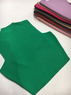 Top Hilo Liso Leia Verde Benetton - comprar online