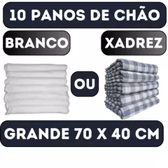 Kit com 10 Panos de Chão Grande 70x40cm