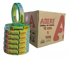 Fita Crepe Automotiva 18x50 Verde Adere 525 Caixa C/ 32 Un Liso - comprar online