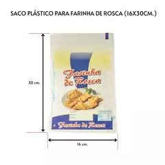 Saco Plastico Farinha de Rosca 16x30 - 100un - comprar online