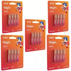 Pilhas Elgin Zinco Aaa Palito Comum 3A - 20un - comprar online