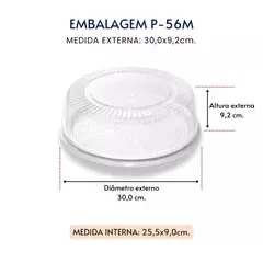 Embalagem Para Bolo E Torta P56 Media Branca - Cx 50un. - comprar online