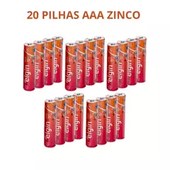 Pilhas Elgin Zinco Aaa Palito Comum 3A - 20un na internet