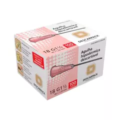 Agulha Hipodérmica Descartável 40x12 Descarpack (2 CX C100 un)