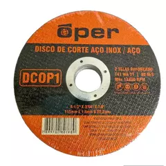 Disco de Corte Aço Inox 4.1/2 pol Oper - 40un