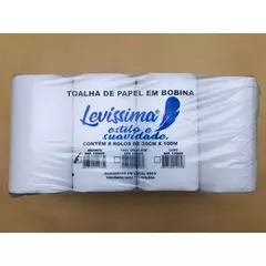 Papel Toalha 8 rolos 20x200 Branco Levissima