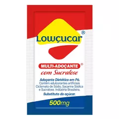 Adoçante Diet Multi Adoçante Com Sucralose Lowçucar Em Sachê De 500mg - Cx 400UN