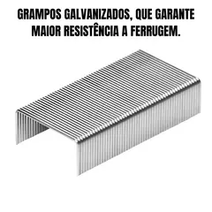 Grampos 26/6 Galvanizados C/5000 Unidades Metal