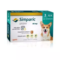 Antipulgas Simparic Cães 3 comprimidos - comprar online