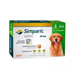 Antipulgas Simparic Cães 3 comprimidos na internet