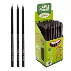 Lapis de Escrever Resina Sextavado Ecológico Preto N2 HB