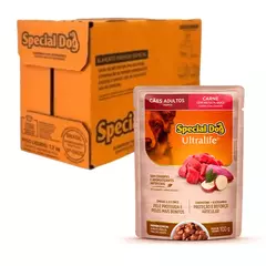 Ração Úmida Special Dog Sachê Cães Adultos Carne 100g - Cx 12un