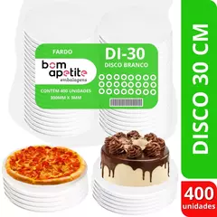 Disco Isopor DI-30 Pizza Bom Apetite 30cm - Fardo 400un