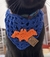 Bandana Bat Crochê Azul - comprar online