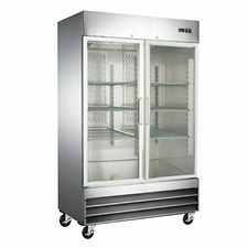 Refrigerador 2 puertas de cristal Icehaus