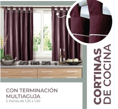 Imagen de Cortina cocina multiagujas tropical