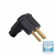 Plug Macho 2P+T 10A 90° Preto PLD6-3 Margirius