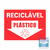 Placa de Sinalização Poliestireno 15cm X 20cm Reciclável Plástico Sinalize