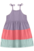 Vestido Infantil Tricolor