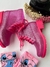 Bota Infantil Emborrachada Pink Com Gliter